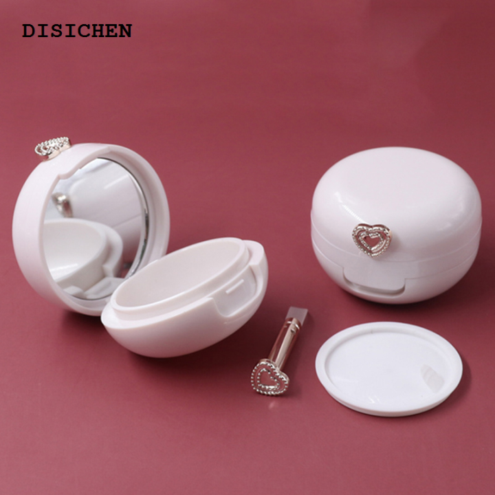 DISICHEN Fashion 1Pcs 20g White Lip Film Bottle Lip Film Box with Brush Lip Balm Empty Bottle