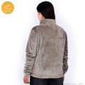 Creative Touch Fashion Grey Fur Fleece Jacket For Women WJK4491. 