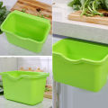 Kitchen Cabinet Door Plastic Basket Hanging Trash Can Waste Bin Garbage Bowl Box. 