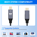 USB C to Mini Displayport Cable USB Type C for 3 to Mini DP Cord 4K Adapter Cable. 