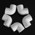 Nullmul 30 Pieces 20mm Dia 90 Angle Degree Elbow PVC Pipe Fittings Adapter Connector White. 