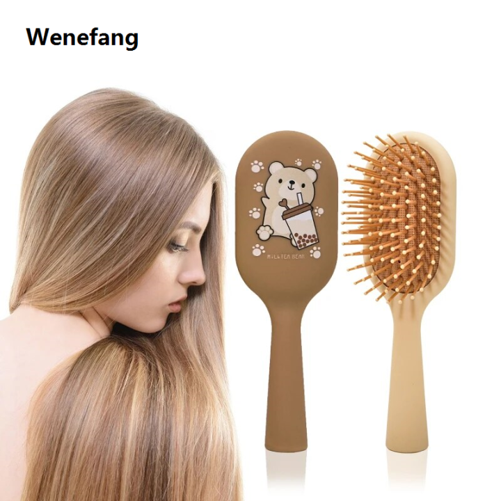 Wenefang%20Milk%20Tea%20Bear%20Hairdressing%20Comb%20Detangling%20Tangled%20Teasing%20Brush%202025%20For%20Hair%20Comb%20Pro%20Hair%20Brush%20Professional%20Hairdressing%20Tools%20-%20Image%204