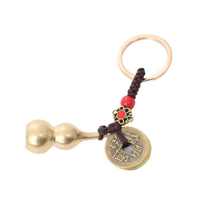 Real%20Five%20Emperors%20Coin%20Car%20Key%20Pendant%20Copper%20Gourd%20Pagoda%20Wenchang%20Pen%20Keychain%20Ornament%20-%20Image%205