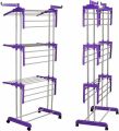 National Kitchenware Heavy Stainless Steel Pipe Movable Cloth Drying Rack Stand 6 Feet. 
