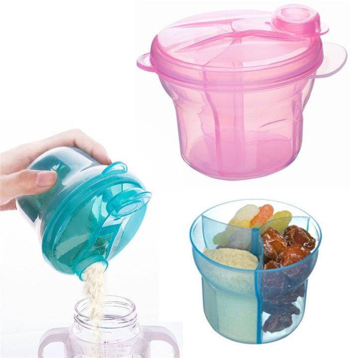 Formula Divider Powder Mumlove Portable Milk Powder Formula Dispenser - 3 Grid Divided Bpa ...