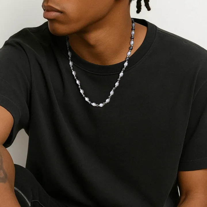 Pearl%20Bead%20Necklace%20for%20Men%20Boys,Natural%20Hematite%20Beaded%20Collars,Hip%20Hop%20Simple%20Jewelry%20Gifts%20-%20Image%202