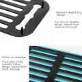 Kqueebee Plastic Dish Drainer Dryer Tray Large Sink Drying Rack Worktop Drain Rack Kitchen Water Filter Tray-White. 