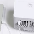 OYPFXMI Air Cooler Three-Speed Adjustable Quiet Large Air Volume Humidification Cooling Fan for Desktop or Room,White. 