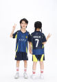 2425 Children's Football Jersey Short Sleeve Printed Number Riyadh Real Madrid 7 Miami Barcelona No. 19 Ronaldo Jersey. 