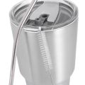 2X Stainless Steel Tumbler Cup with Lid Straw Double Wall Vacuum Flask Insulated Beer Cup Drinking Thermoses Coffee. 