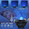 Star Projector Night Light 2 In 1 Star Galaxy Projector & Led Nebula Cloud/rotatable Ocean Wave Projector With Remote Control & Bluetooth Music Speaker For Kids Adults Bedroom Decoration. 