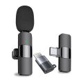 K9 Wireless Collar Mic iPhone/Android & Type C Supported Wireless Microphone Double Microphone. 
