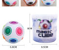 NEW Children's Rubik's Cube Magic Rainbow Ball Educational Toys Creative Stress Relief Toys Rainbow Ball Manufacturers Stalls Wholesale. 