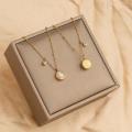 【Mega Sale】2023 New Fashion Personalized Light Luxury Design Sense No Falling Blessed Necklace Women's Titanium Clavicle. 