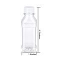 5Pcs New 100ml Plastic Empty Bottles Multi-Function Clear Juice Water Drink Containers PET Reusable Portable Beverage Bottles. 