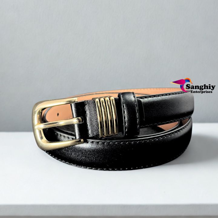Square%20Women%20Skinny%20Leather%20Belt%20Ladies%20Black%20Thin%20Waist%20Belt%20for%20Dresses%20Jeans%20Pants%20with%20Gold%20Buckle%20and%20Metal%20Loops%20-%20Image%202