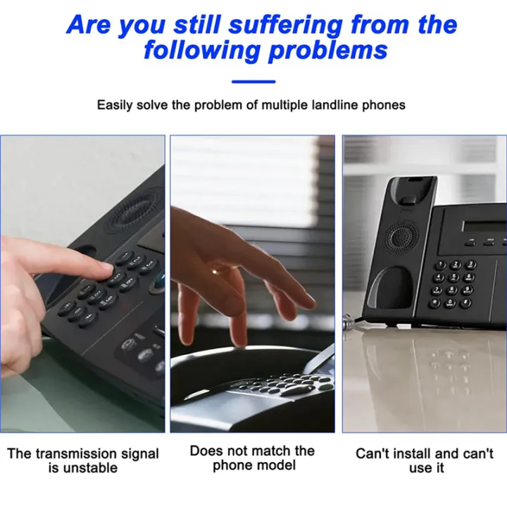 (GGBR)%204Pcs%20DSL%20Filter%20Splitter%20ADSL%20Splitter%20for%20Phone%20Line%20Male%20to%202%20Female%20RJ11%206P4C/6P2C%20Telephone%20Modem%20Converter%20Adapter%20-%20Image%203