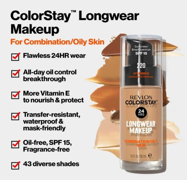 REVL0N%20ColorStay%20Makeup%20Foundation%20for%20Oily/Combination%20Skin%20SPF%2015%20-%20250%20Fresh%20Beige%20-%20Image%202