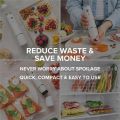 Compact Vacuum Sealer for Food with 30 Reusable Bags Powerful Handheld Vacuum Sealer Machine Portable Food Sealer. 