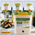 NAMUNY 12L Compost Bin Recycle Composter Aerated Compost Bin PP Organic Homemade Trash Can Bucket Kitchen Garden Food Waste Bins. 