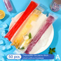50 Pcs Ice Pouch Tubes Mold Ice Popsicle Storage Bags Disposable Jelly Bag Podazz. 