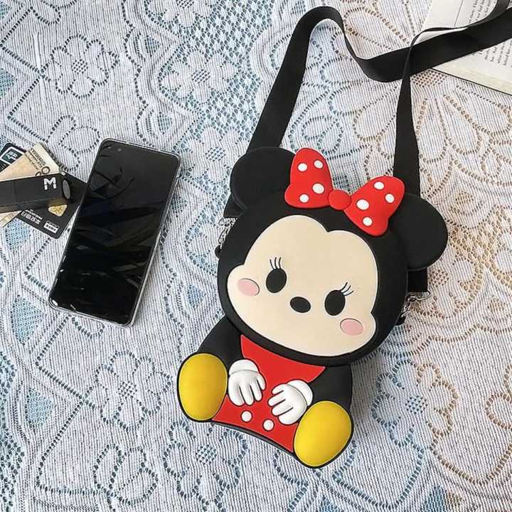 Disney Minnie Mouse Cute Multiple Colour Kawaii Girls Bag Silicone Bag
