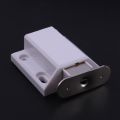 White Push To Open Magnetic Door Drawer Cabinet Catch Touch Latch. 