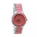 Pink Colour Metal Strap New Model Fancy Watch For Girls. 