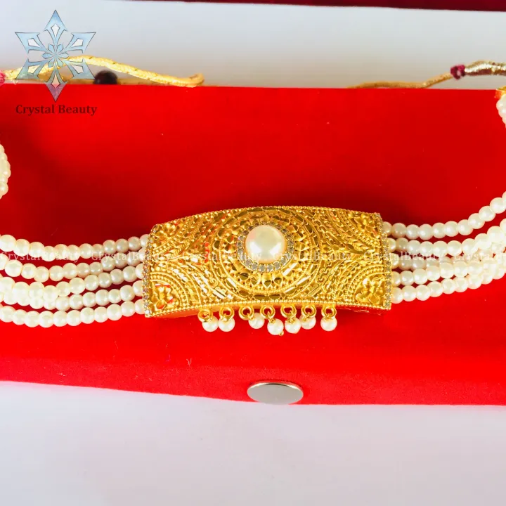 Pure%20Gold%20Plated%20Choker%20Moti%20Necklace%20With%20White%20Stones%20For%20Women%20-%20Image%205