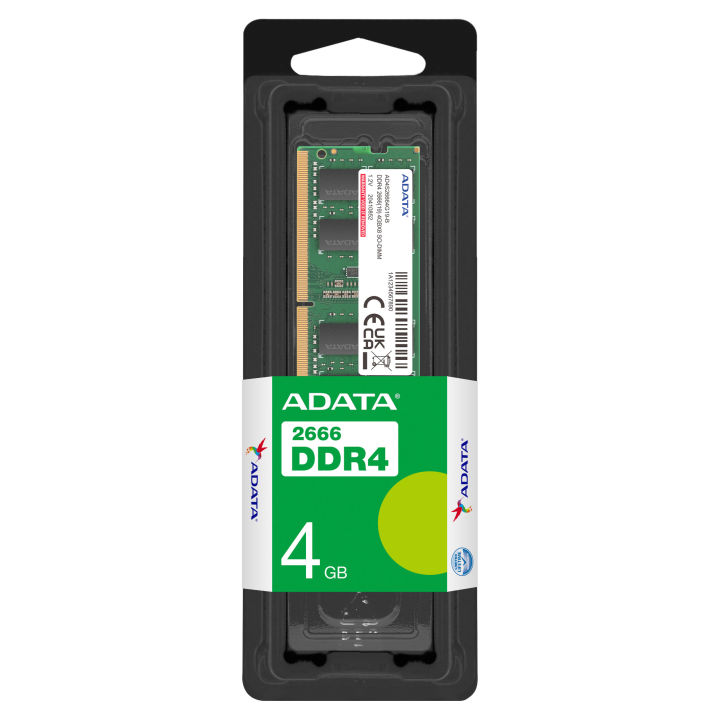 ADATA Laptop RAM 4GB DDR4 2666Mhz SO-DIMM Memory Deliver Faster Data Transfers