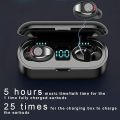 Bizzy Bluetooth M10, F9 ,V6 ,i12 ,i7 ,Pro Bluetooth Earphones Handfree LED Dispay Bluetooth Headphones HiFi Stereo Music Wireless Earbuds Waterproof Gaming Headset airpods ,Airpods-pro ,earbuds. 