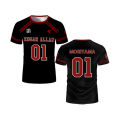 HOT 2025 New The Foxhole Court Edgar Allan Ravens Lacrosse Jersey Cosplay Riko Moriyama 3D Tshirt All For The Game Kids Uniform. 