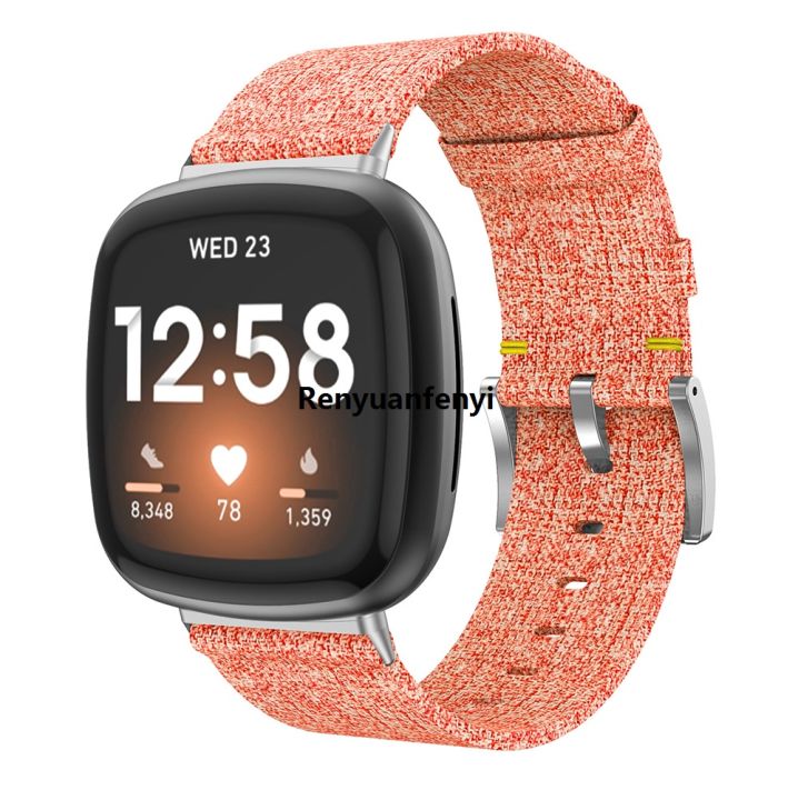 Renyuan%20%E3%80%90Top-Rated%20Product%E3%80%91Strap%20For%20Fitbit%20Versa%203/Sense%20Smart%20Bracelet%20Watch%20Band%20Sales%20promotion%20Canvas%20Nylon%20Replacement%20Men%20Women%20Smartwatch%20For%20Versa3%20Watchband%20-%20Image%204