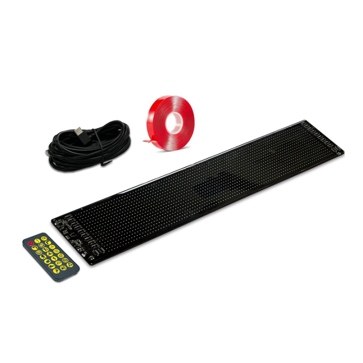 Ktteay Programmable Led Sign Scrolling Message Led Shop Signs Flexible Digital Display Board DIY App Control Led Matrix Panel,B