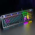 AULA S2056 Mechanical Membrane Gaming Keyboard USB Wired Backlight Metal ABS Floating Keycap. 