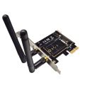 NAMUNY M.2 Wifi Adapter M2 Ngff Key A-E to Mini Pci Express Wifi Raiser PCI-E 1X NGFF Wireless Support Mini Pcie Network Card A. 