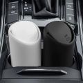 Mini Silicone Waterproof Leakproof Portable Car Trash Dustbin. 
