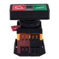 ARELENE 5X AC 220V Yellow Light ON-OFF START STOP Momentary Push Button Switch 1 NO 1 NC. 