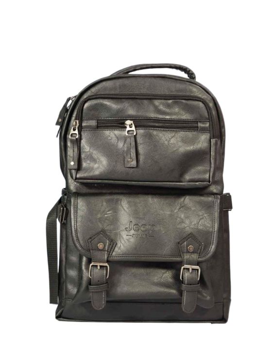 Jeep%20Buluo%20PU%20Leather%20Large%20Capacity%20Backpack%20For%20Unisex%20Casual%20Smart%20Leather%20Bag%20For%20Travelling%20And%20Official%20Purpose%20-%20Image%202