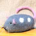 Handmade Felt Cat Toy  (Mouse). 