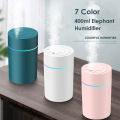 Elephant Air Diffuser Purifier Humidifier for Scent in the House, with 7 Different Colors. 