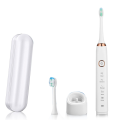 Electric Toothbrush Ultrasound IPX7 Rechargeable Toothbrush 5 Mode Smart Time Whitener Toothbrush,White. 