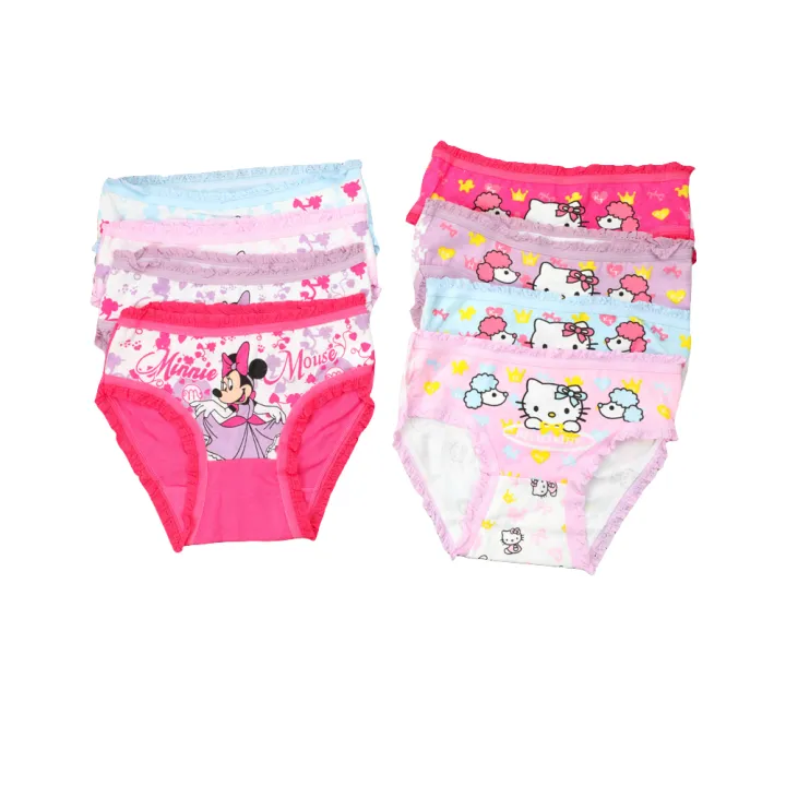 2Pcs/Bag%202-10Y%20New%20Girl%20Underwear%20Minnie%20Cotton%20Cartoon%20Children%20knickers%20Girls%20Underpants%20Kids%20Panties%20flat%20angle%20Panty%20Brief%20-%20Image%202