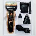 Rechargeable Shaver Hair 3 in 1 Clipper and Nose trimmer Gemmy GM-595. 