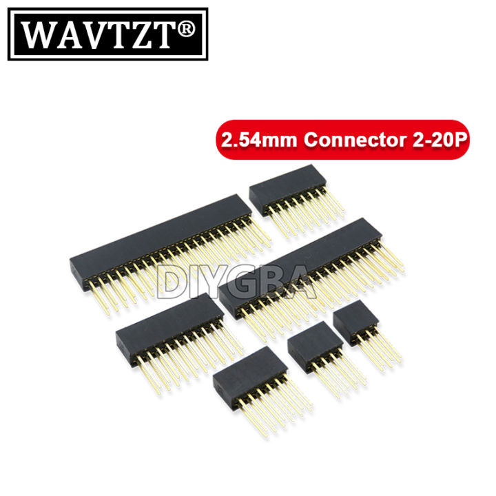 Suitable connector 11mm20Pin~2 long pin single 2.5410PCSmm double row female pin socket connector, used in Arduino for RaspberryPi