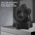 2 Pairs Dumbbell Hex Nut,Dumbbell Rod Nut, Collars for Barbells Bars Training Sports. 