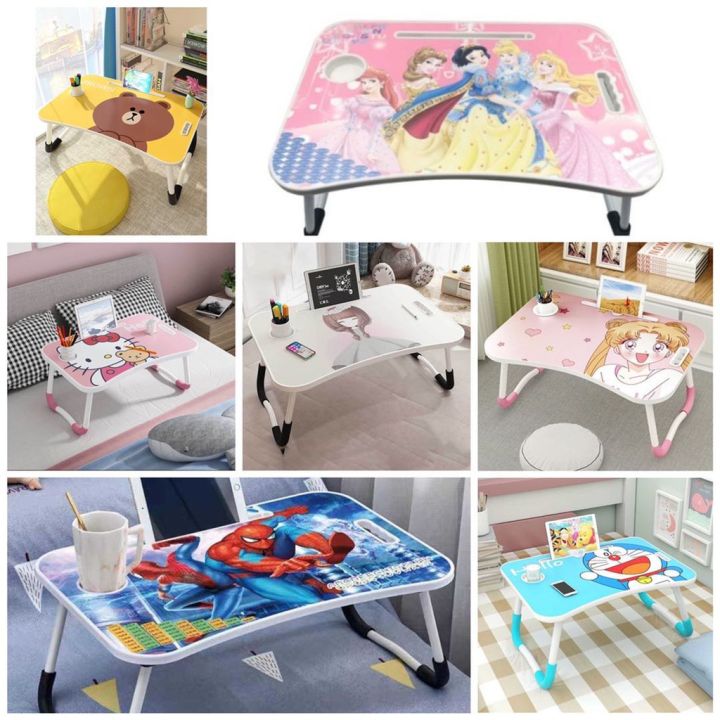 Computer Foldable Cartoon Cartoon Foldable Laptop Study Desk Wooden Table For Children | Daraz.com.np