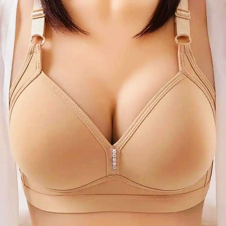 Comfortable%20Women's%20Foam%20Bra%20Soft%20Underwear%20Cotton-like%20Breathable%20Wireless%20Seamless%20Push%20up%20Bra%20Set%20-%20Image%203