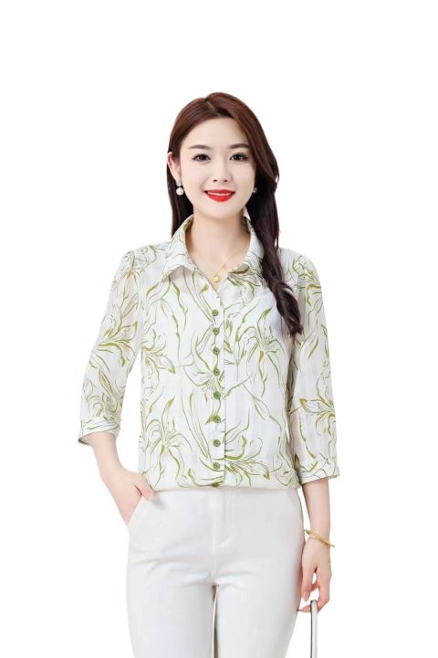 Graphic Printed Turn Down Collar Elegant Full Sleeves Office & Corporate Wear Formal  Shirt