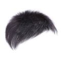Heat Resistant High Hair Line Male Natural Toupee Balding Hair-Loss Clip-On Men's Short Wig Fluffy Hair Extensions Synthetic Hairpiece for Young Men. 